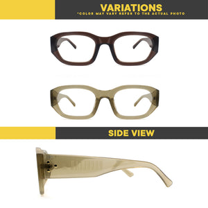 Peculiar Eyewear RIRI Oval Anti Radiation Sunglasses Replaceable Lenses for Men and Women