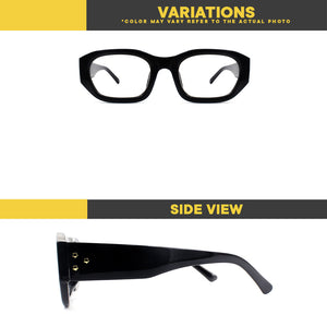 Peculiar Eyewear RIRI Oval Anti Radiation Sunglasses Replaceable Lenses for Men and Women