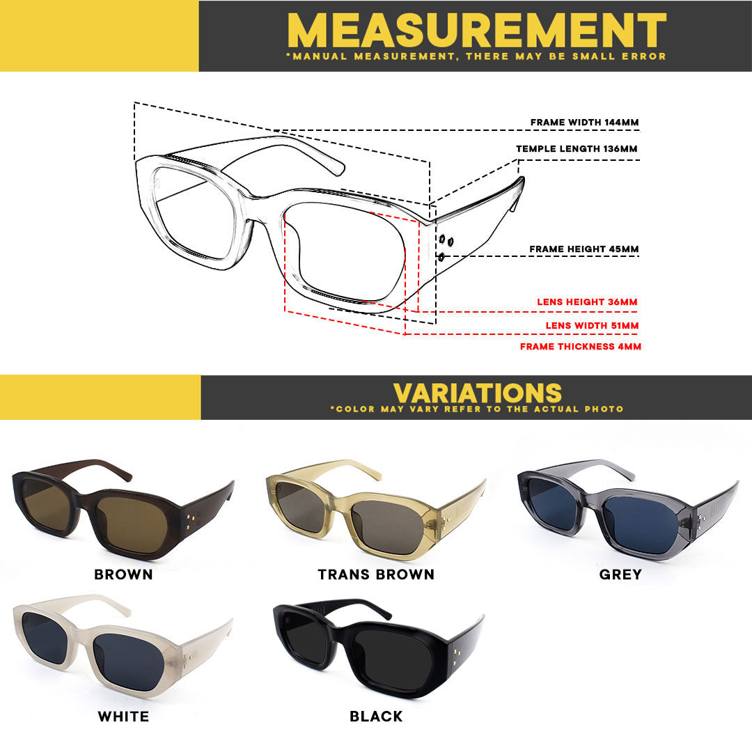 Peculiar Eyewear RIRI Oval Frame UV400 Fashion Sunglasses for Men and Women