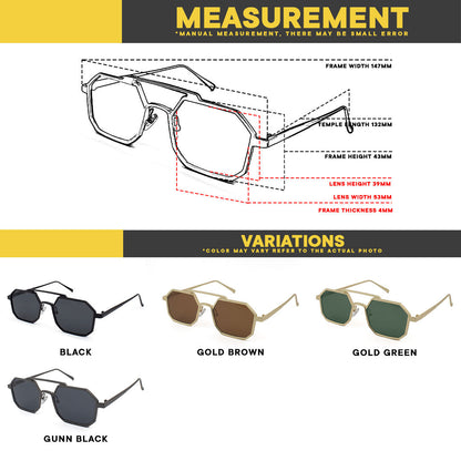 Peculiar Eyewear LOVE Aviator Frame UV400 Fashion Sunglasses for Men and Women