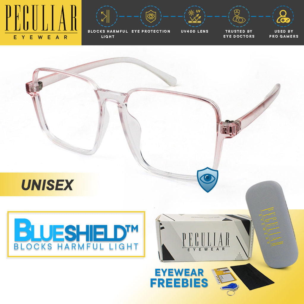 Peculiar Eyewear JOE Oversize Square Anti Radiation Sunglasses Replaceable Lenses for Men and Women