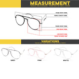 Peculiar Eyewear Lite HERO Aviator Anti Radiation Sunglasses Replaceable Lenses for Men and Women