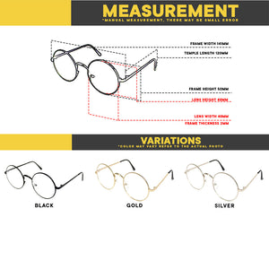 Peculiar Eyewear Lite ELI Round Anti Radiation Sunglasses Replaceable Lenses for Men and Women