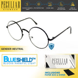 Peculiar Eyewear Lite ELI Round Anti Radiation Sunglasses Replaceable Lenses for Men and Women