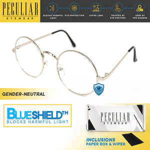 Peculiar Eyewear Lite ELI Round Anti Radiation Sunglasses Replaceable Lenses for Men and Women