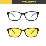 Peculiar Eyewear Lite XANDER Rectangle Anti Radiation Sunglasses Replaceable Lenses for Men and Women