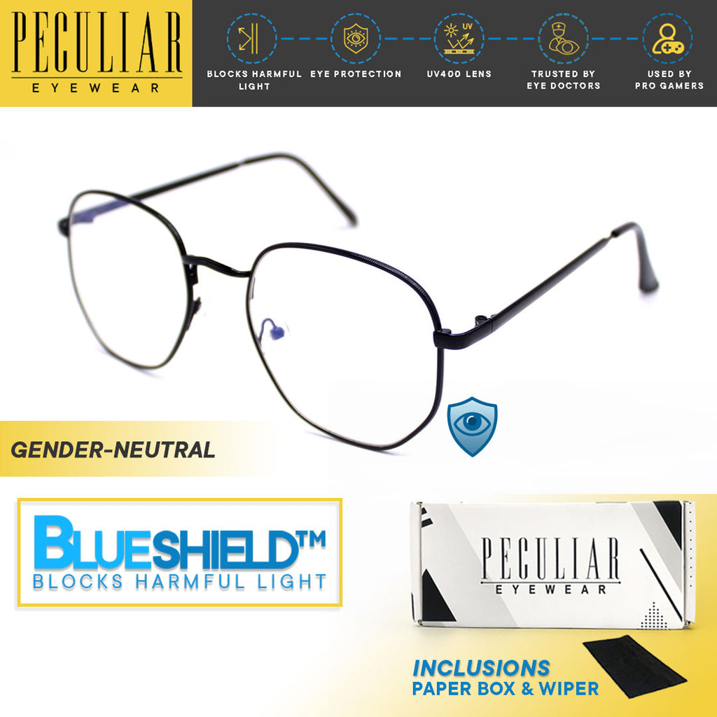 Peculiar Eyewear Lite ANGEL Deco Anti Radiation Sunglasses Replaceable Lenses for Men and Women