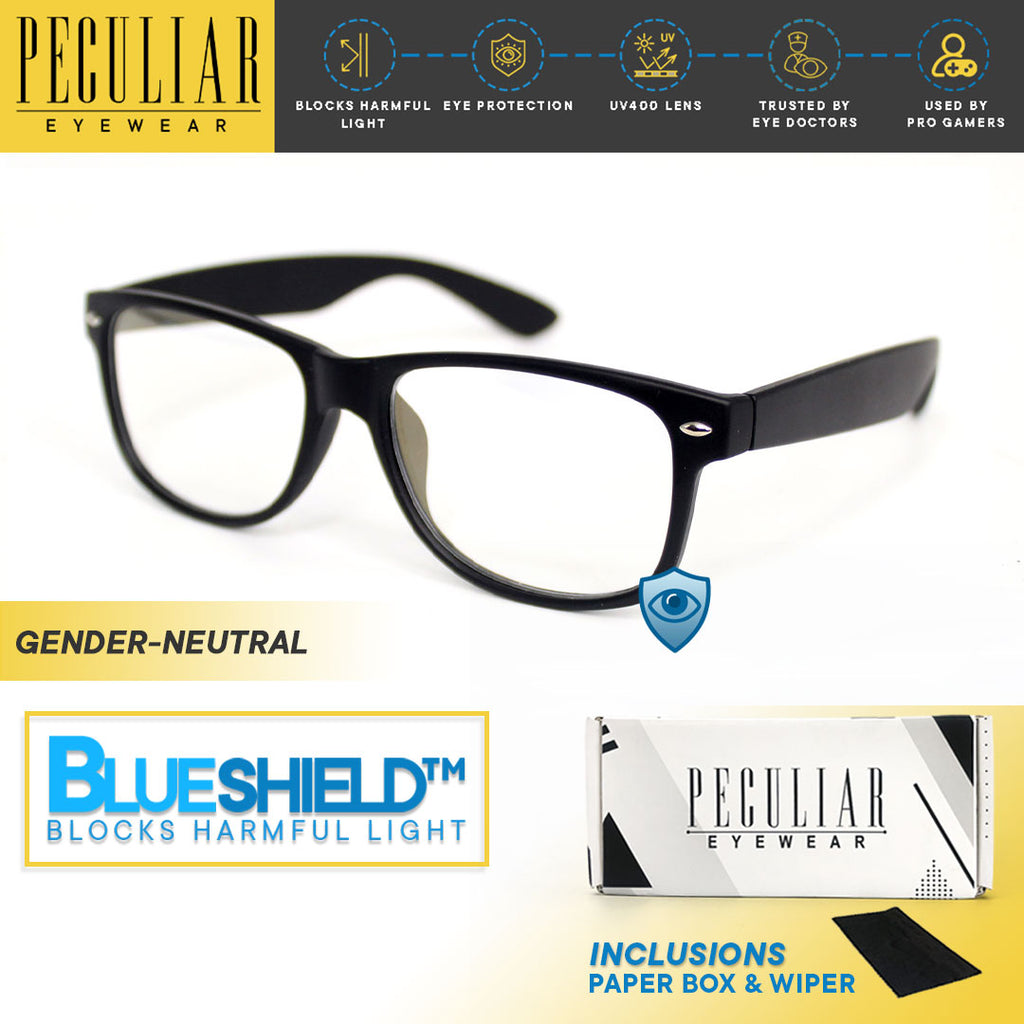 Peculiar Eyewear Lite BOSS Square Anti Radiation Sunglasses Replaceable Lenses for Men and Women