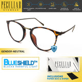 Peculiar Eyewear Lite JOANNE Round Anti Radiation Sunglasses Replaceable Lenses for Men and Women