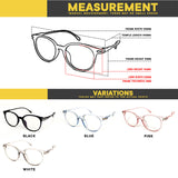 Peculiar Eyewear Lite ANDY Round Anti Radiation Sunglasses Replaceable Lenses for Men and Women