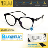 Peculiar Eyewear Lite ANDY Round Anti Radiation Sunglasses Replaceable Lenses for Men and Women