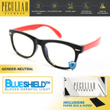 Peculiar Eyewear Kids Lite PARKER Square AntiRadiation Sunglasses Replaceable Lens Men and Women