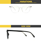 Peculiar Eyewear NIKO Square Anti-Radiation Sunglasses Replaceable Lenses for Men and Women