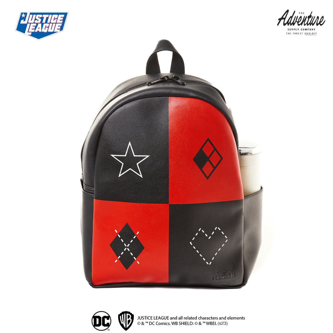Peculiar x Adventure DC Comics Collection Harley Quinn Leather Backpack Shin