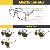 Peculiar Ito Aviator Frame Anti-Radiation UV400 Magnetic Clip On Polarized Sunglasses Lens Replaceable Lenses Computer Eyewear for Men and Women