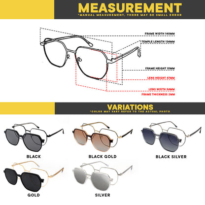 Peculiar Haru Deco Frame Anti-Radiation UV400 Magnetic Clip On Polarized Sunglasses Lens Replaceable Lenses Computer Eyewear for Men and Women