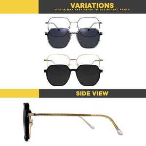 Peculiar Haru Deco Frame Anti-Radiation UV400 Magnetic Clip On Polarized Sunglasses Lens Replaceable Lenses Computer Eyewear for Men and Women