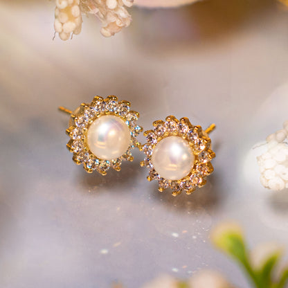 Peculiar Natural Baroque Pearls 18k Gold Plated Milano Earrings - Jewelry