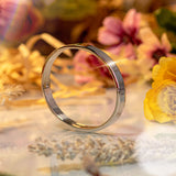 Peculiar Jewelry Stainless Steel Hinged Bangle Bracelet with Diamond Centered Stud Design