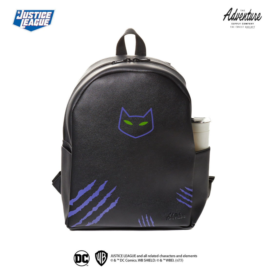 Peculiar x Adventure DC Comics Collection Cat Woman Leather Backpack Shin