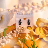 Peculiar Harmony Jewelry Musical Note Stainless Steel Stud Earring