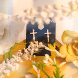 Peculiar Cross Jewelry Stainless Steel Stud Earring