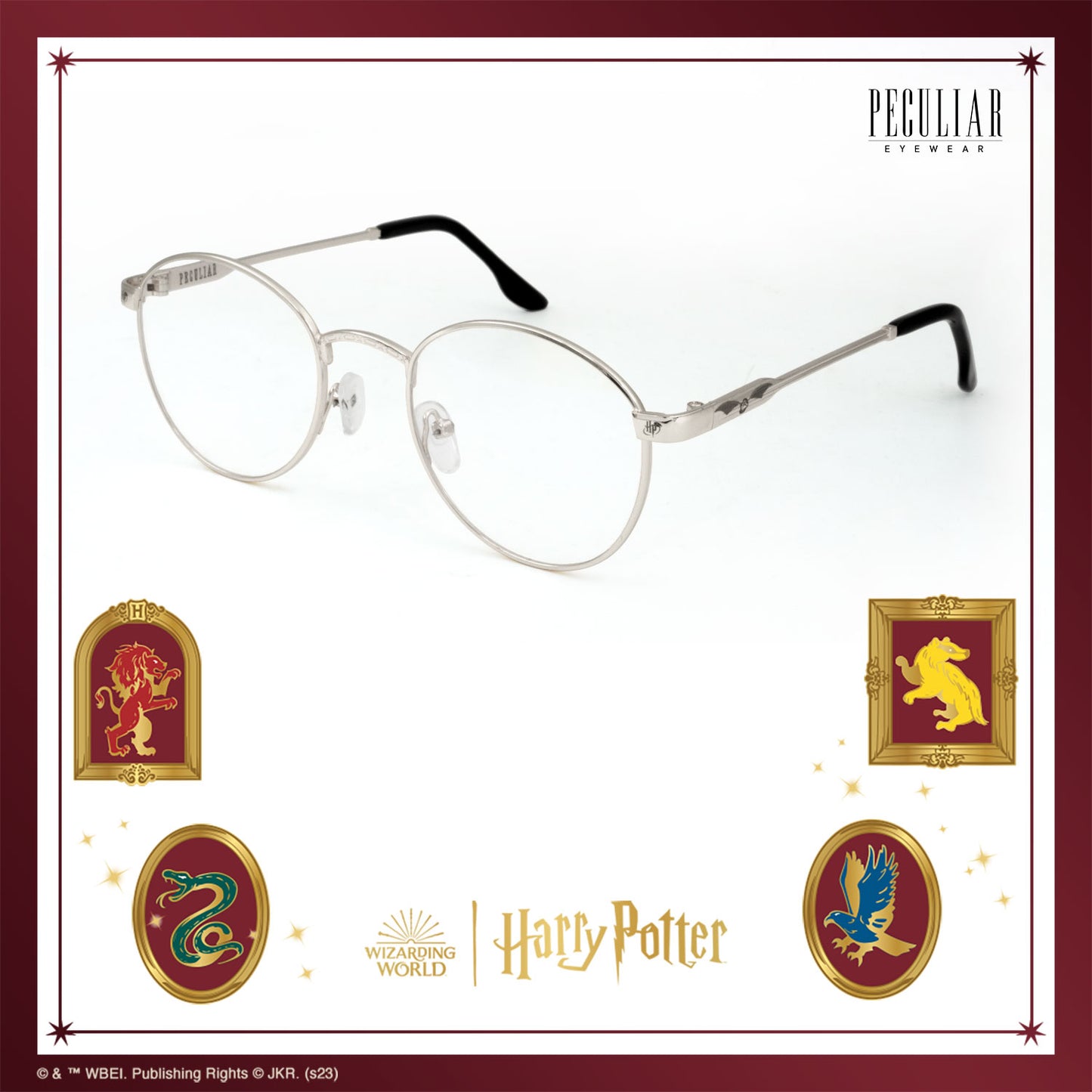 Peculiar Harry Potter Golden Snitch Round Eyewear Collection