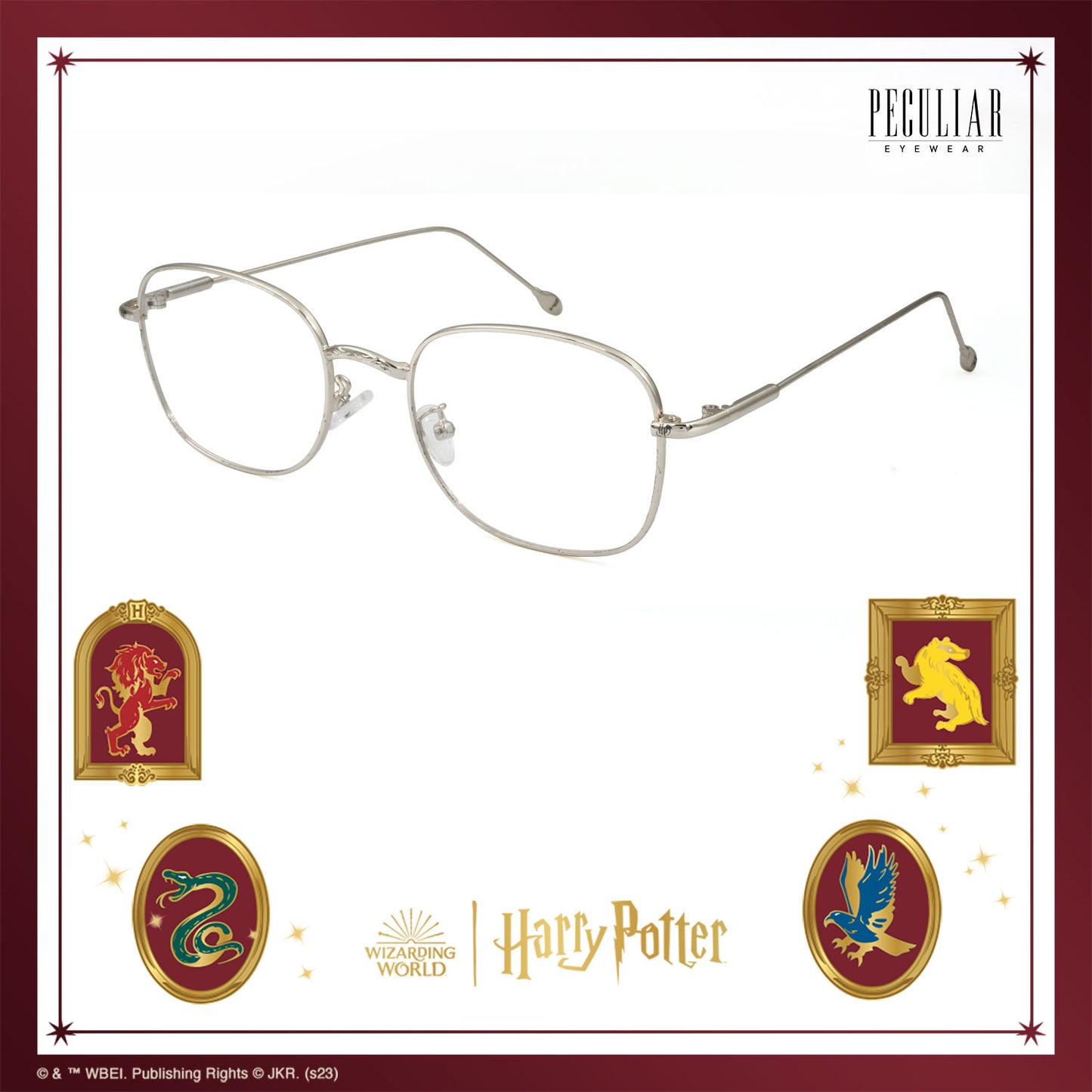 Peculiar Harry Potter Golden Snitch Square Eyewear Collection