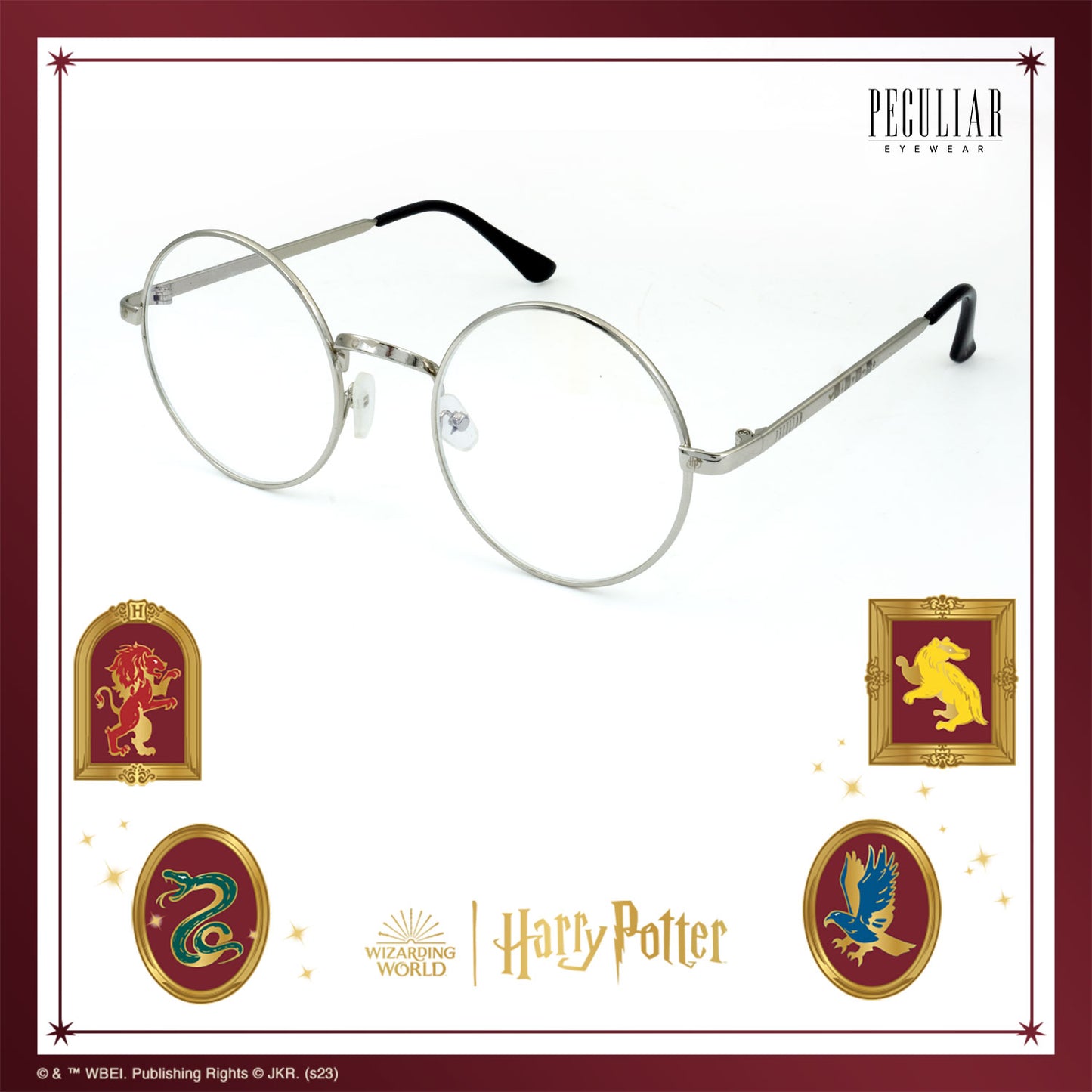 Peculiar Harry Potter Hogwarts Founders Icons Round Eyewear Collection