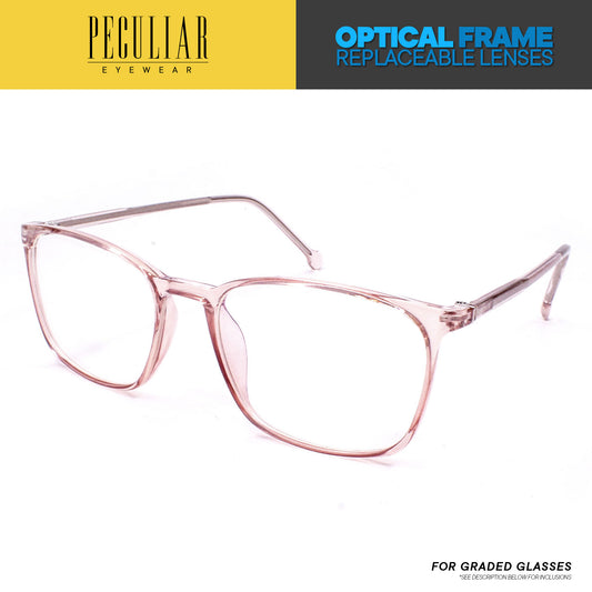 Peculiar Eyewear NOAH Square Optical Frame For Graded Lens Replaceable Eyeglasses Lenses for Women or Men