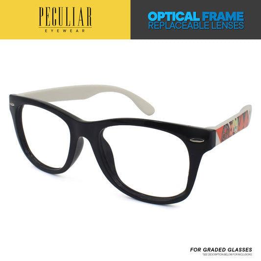 Justice League x Peculiar Eyewear HARLEY QUINN Kids Square Optical Frame For Graded Lens Replaceable Eyeglasses Lenses for Women or Men