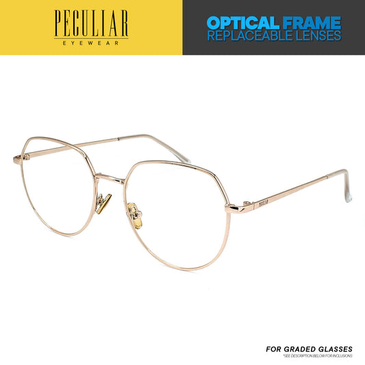 Peculiar Eyewear ERIS Deco Optical Frame For Graded Lens Replaceable Eyeglasses Lenses for Women or Men