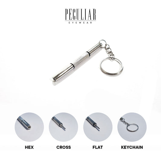 Peculiar Eyewear 4 in 1 Stainless Screwdriver for eyeglasses watches electronics