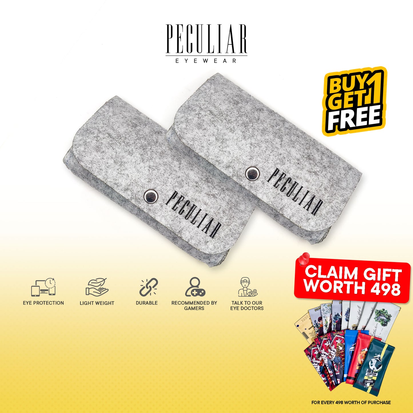 Peculiar Eyewear Buy 1 Take 1 FELTCASE Slim