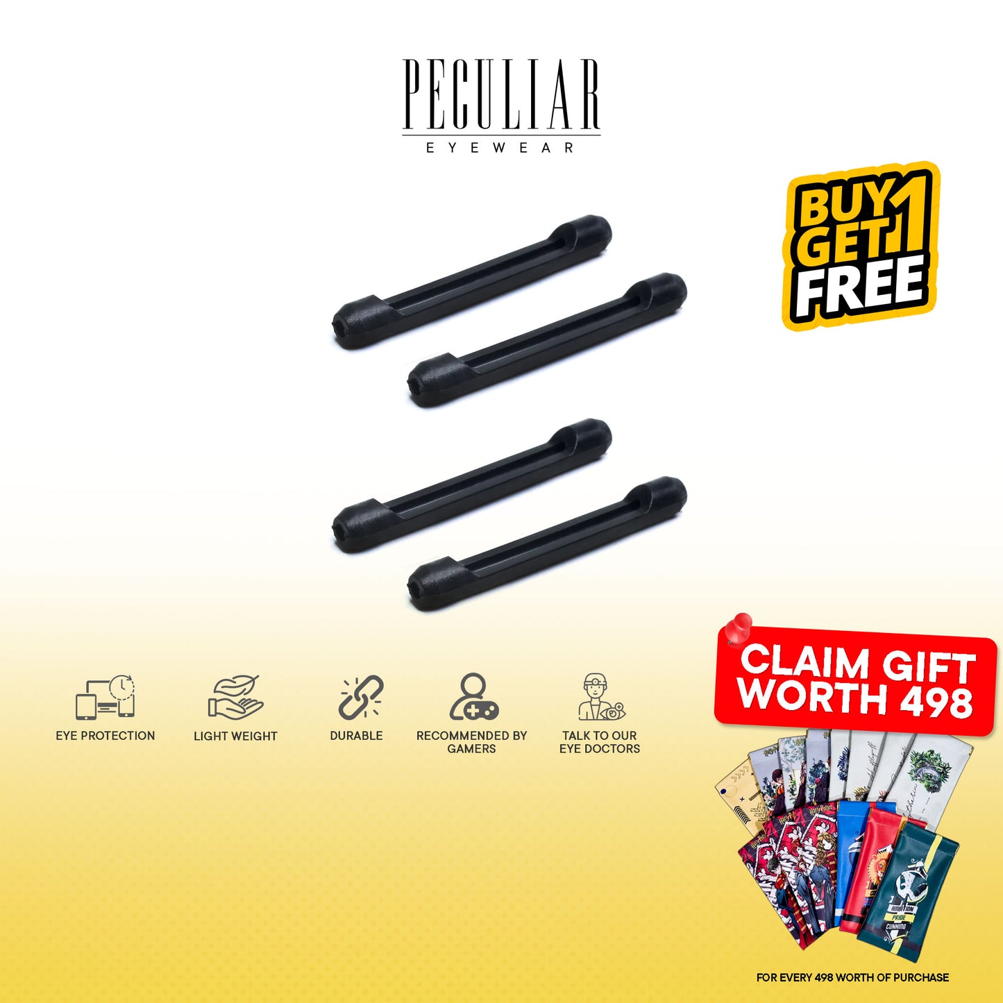 Peculiar Eyewear Buy 1 Take 1 TTS05 Grip Tip Silicon Anti Slip