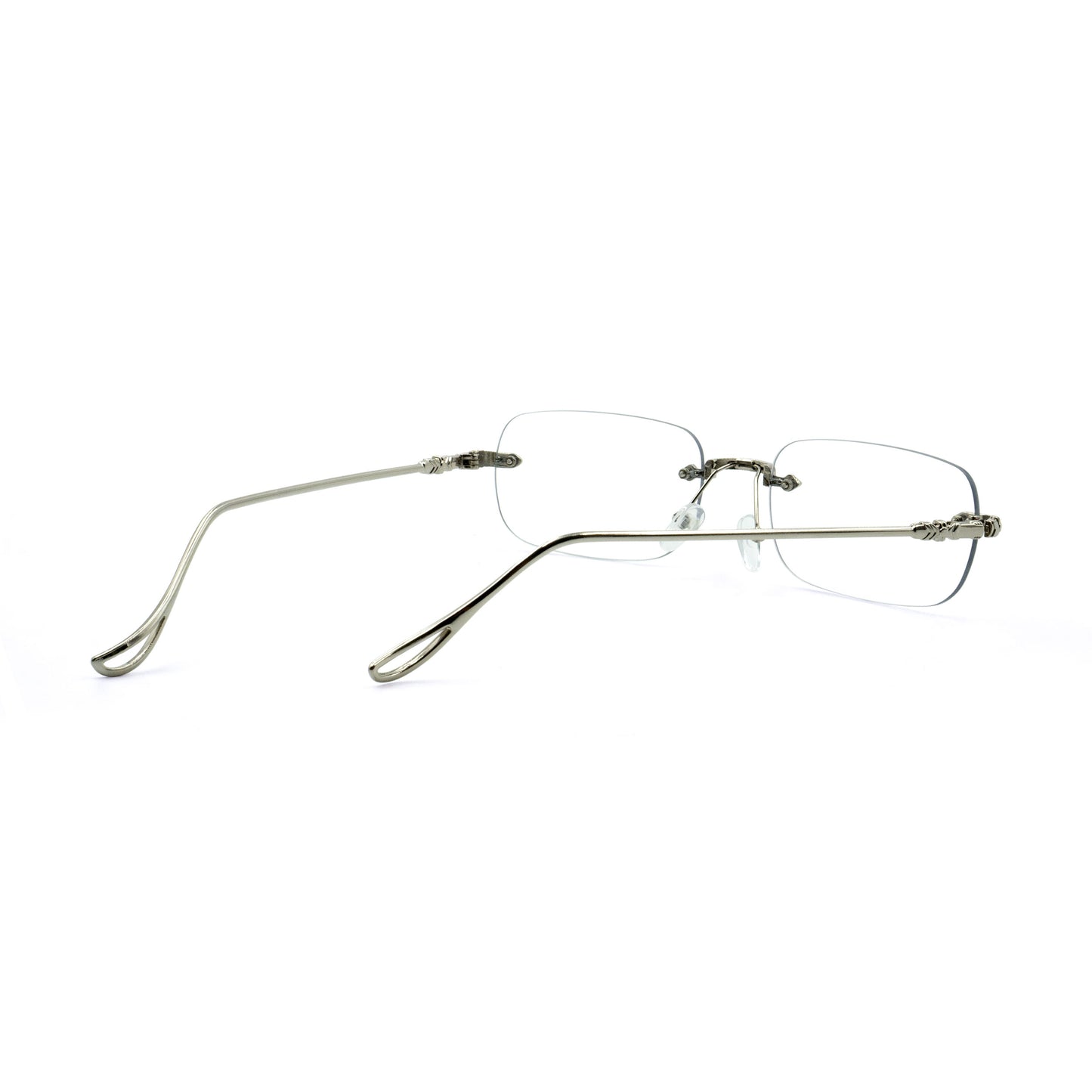 Peculiar Atlas  Rimless Metal Photochromic Glasses Anti Radiation Eyeglass Replaceable Men Women