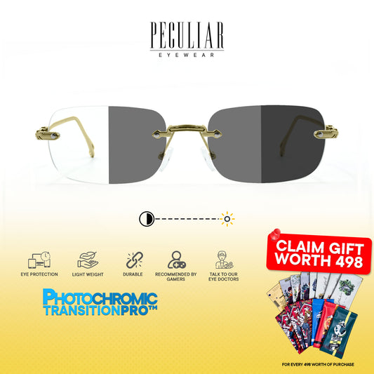 Peculiar Atlas  Rimless Metal Photochromic