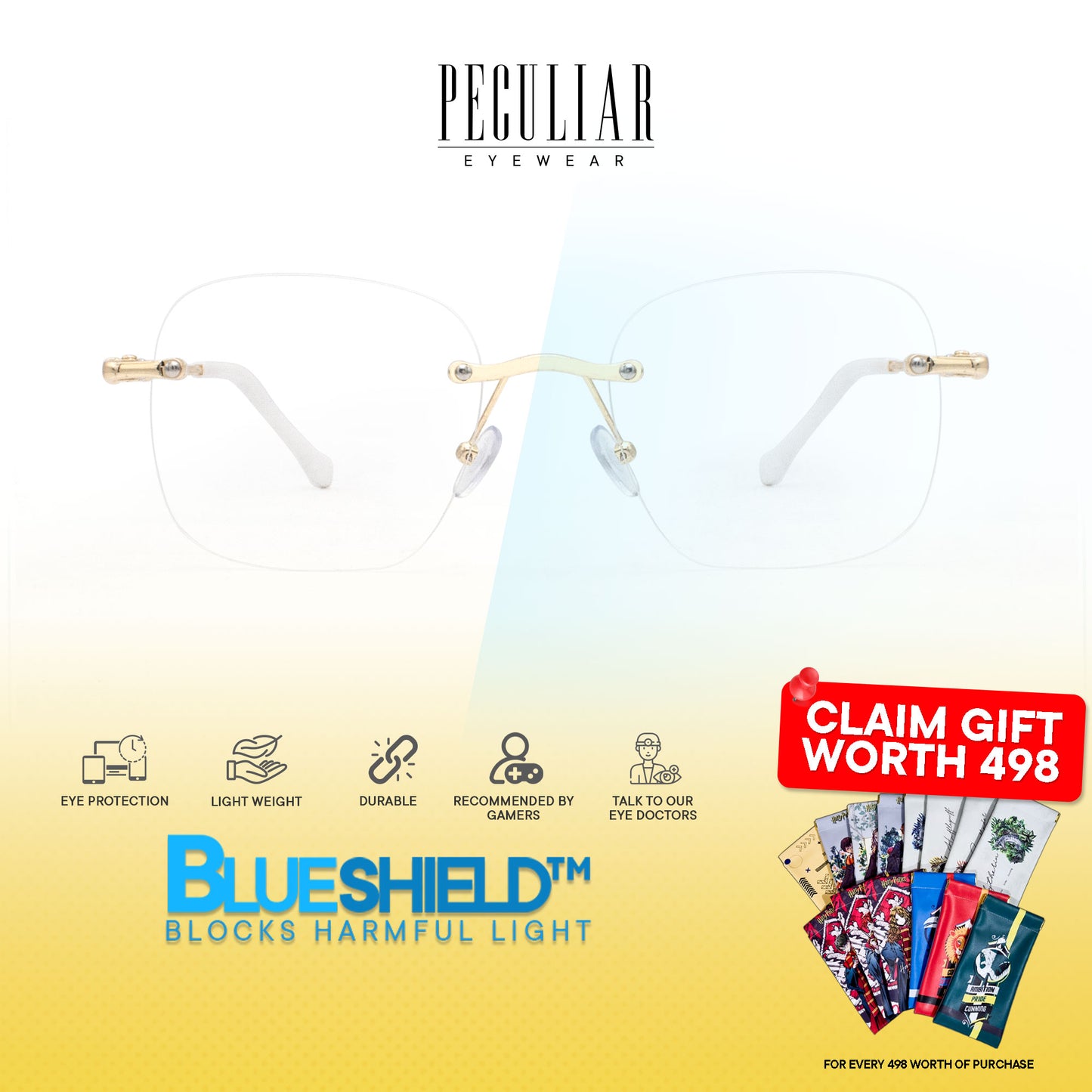 Peculiar Aura Alloy Rimless