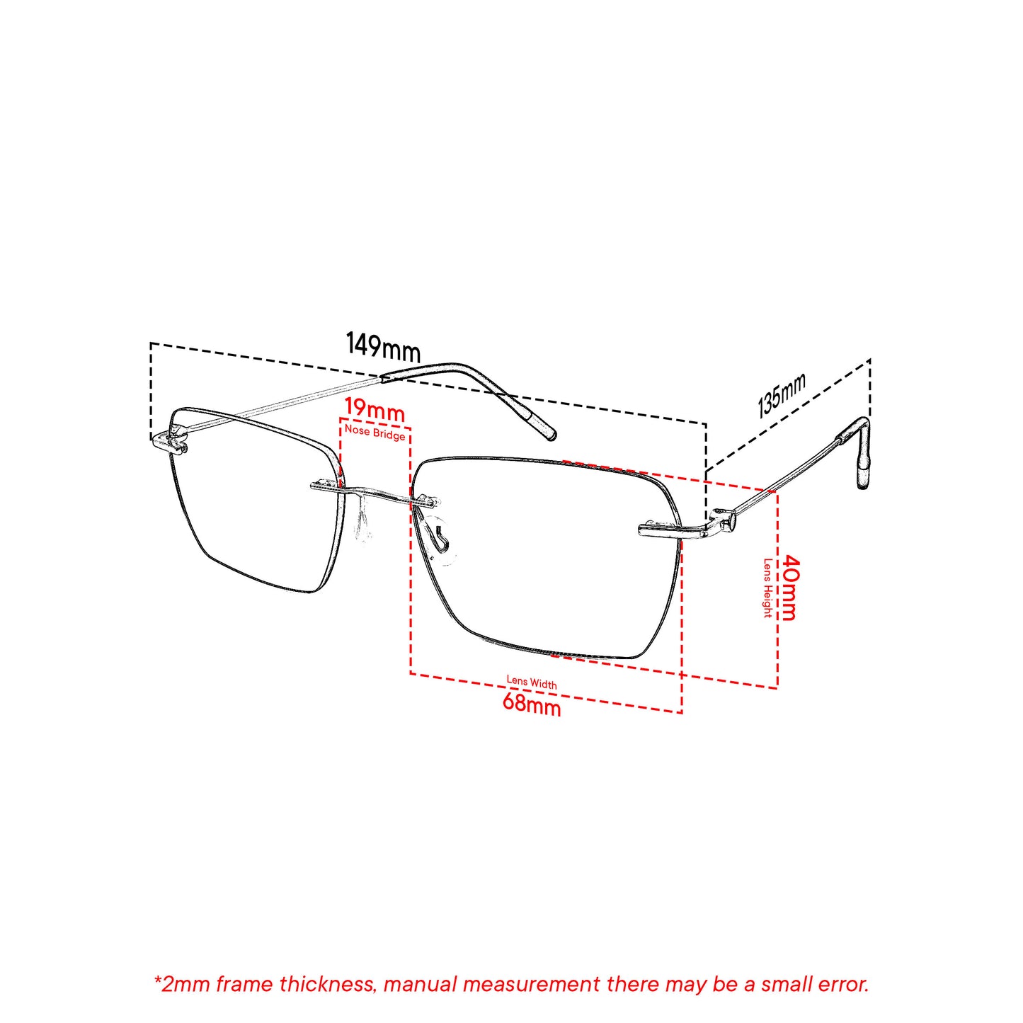 Peculiar Kairo Titanium Alloy Rimless