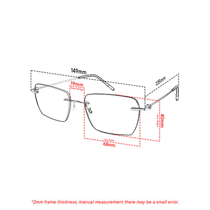 Peculiar Kairo Titanium Alloy Rimless