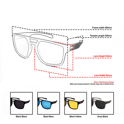 Peculiar Zep Avaitor Acetate Polarized Sports Anti-Radiation Sunglass Eyewear for Woman Men