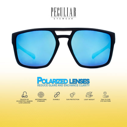 Peculiar Zep Avaitor Acetate Polarized Sports Anti-Radiation Sunglass Eyewear for Woman Men