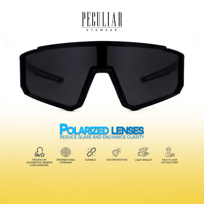 Peculiar Lior Oversize Acetate Polarized Sports Anti-Radiation Sunglass Eyewear for Woman Men
