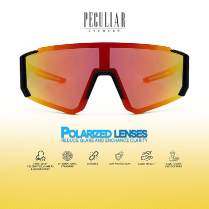 Peculiar Lior Oversize Acetate Polarized Sports Anti-Radiation Sunglass Eyewear for Woman Men