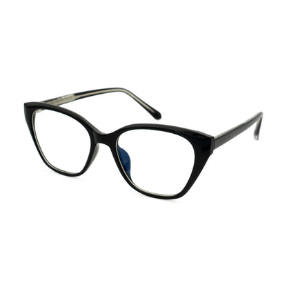 Peculiar Nero Cat Eye Acetate Steel Computer Glasses Anti Radiation Eyeglass Replaceable Men Women