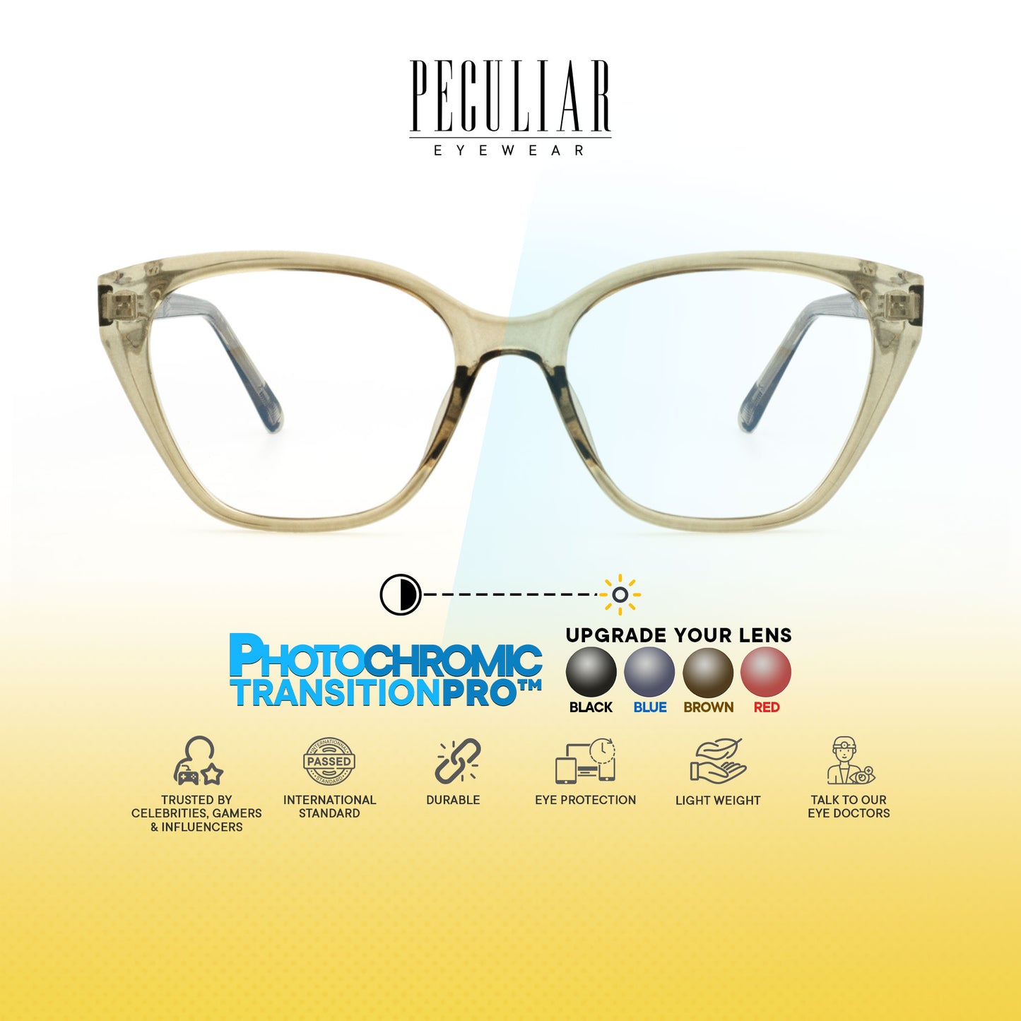 Peculiar Nero Cat Eye Acetate Steel Computer Glasses Anti Radiation Eyeglass Replaceable Men Women