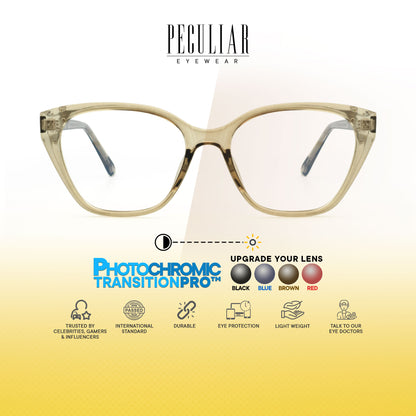 Peculiar Nero Cat Eye Acetate Steel Computer Glasses Anti Radiation Eyeglass Replaceable Men Women