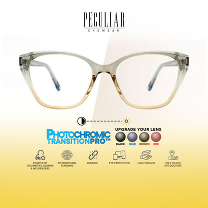 Peculiar Nero Cat Eye Acetate Steel Computer Glasses Anti Radiation Eyeglass Replaceable Men Women
