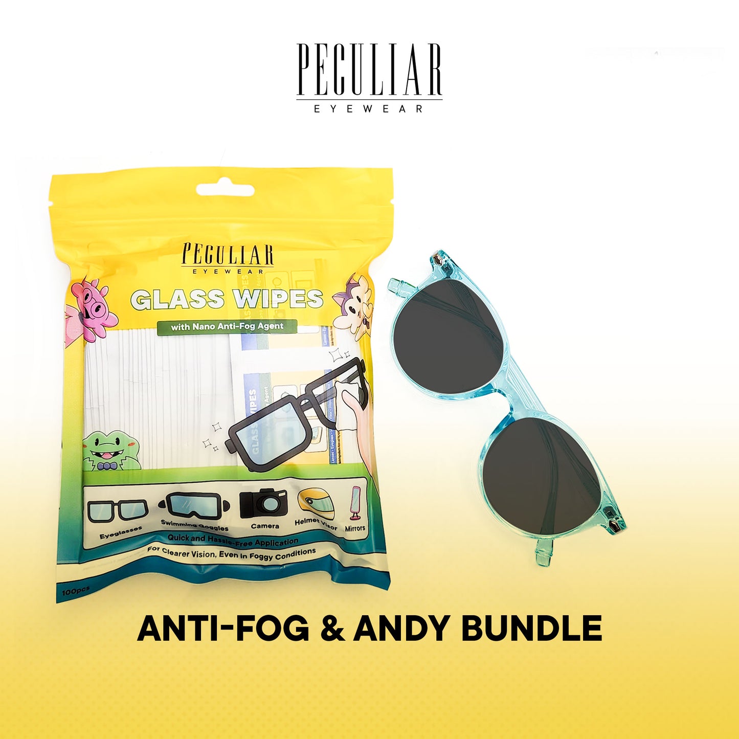 Peculiar Anti-Fog & Andy Round Bundle Frame Full Rim TransitionPro Photochromic Anti-radiation Glasses Anti Radiation Eyeglass for Woman and Men Anti Radiation Eyeglass Shades for Men and Women