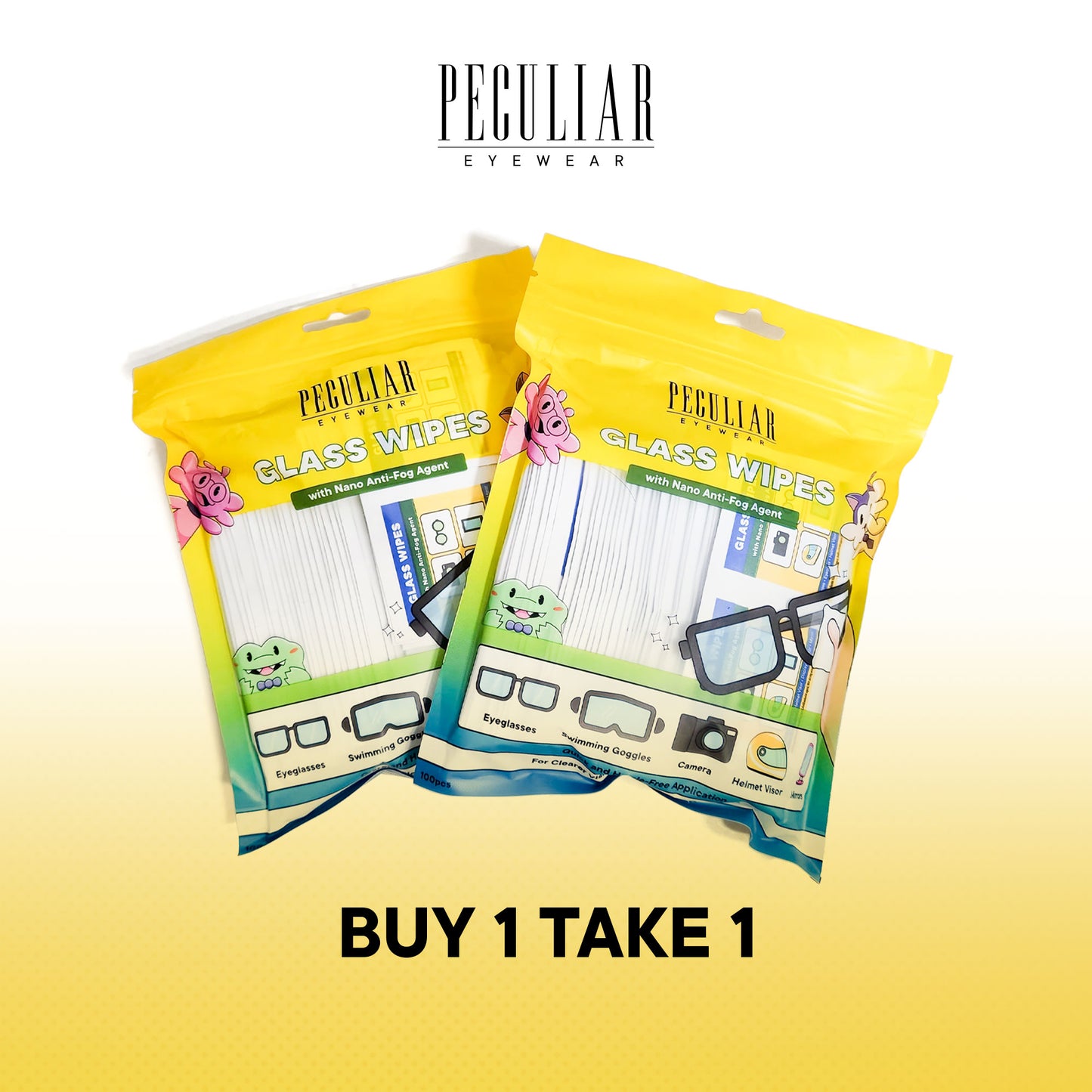 Peculiar Buy 1 Take 1 Anti-Fog Glass Wipes Wipes with Nano-Technology Cleaner Degreaser Non-Toxic Quick Dry Dust removal, quick drying, high definition, Disposable Eyeglasses Cleaning Dry Cleaning Wipes Lens Cleaning Tissue Screen Remove Dust